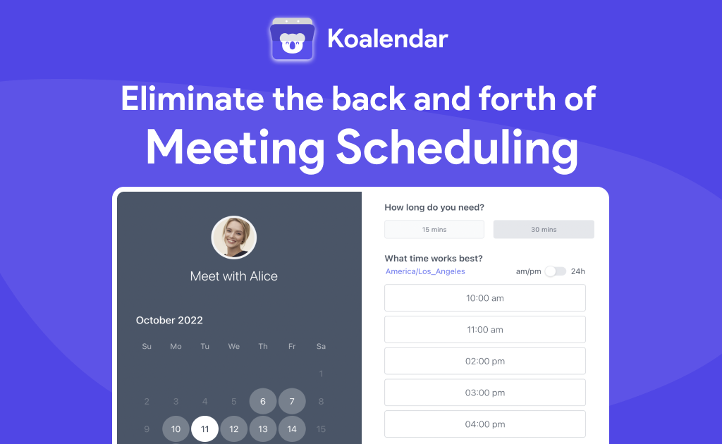 Koalendar programa para agendar citas