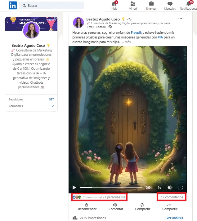 marketing de contenidos en redes sociales en Linkedin