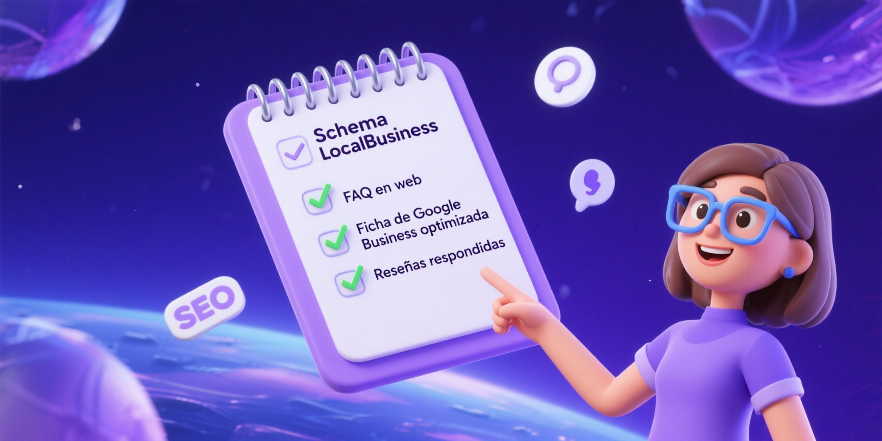 Señales clave que interpreta la IA checklist con el SEO local y el AEO