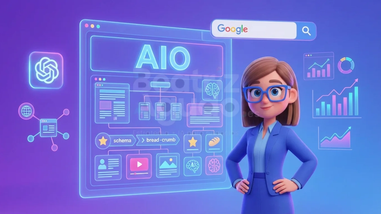 AIO diseño web 2026 guía completa consultora Beatriz Agudo arquitectura web optimizada para IA