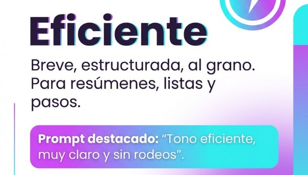 estilo eficiente chatgpt